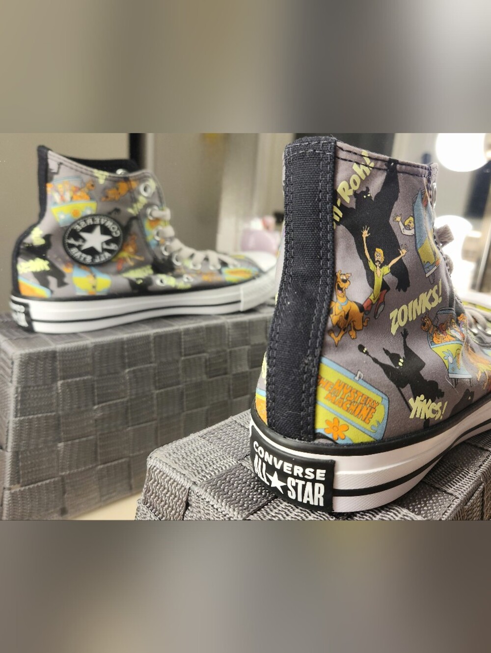 Converse Chuck Taylor All Star Scooby-Doo Graphic High Tops - Black/Multi Adult - Picture 9 of 12